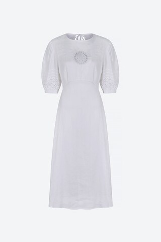 Robe Aligne en blanc : devant