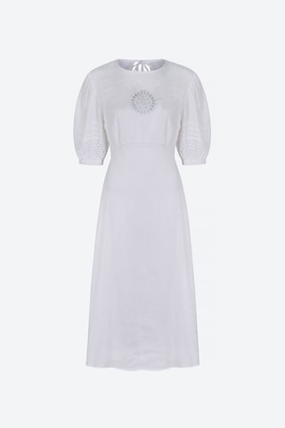 Aligne Dress in White: front