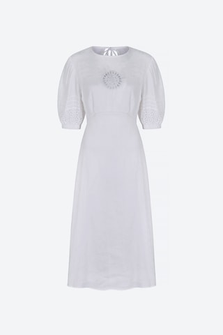 Robe Aligne en blanc : devant