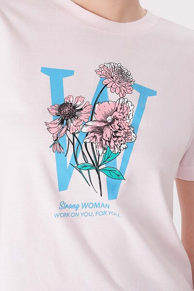 UNIQVIBE Shirt in Azure / Green / Rose / White, Item view