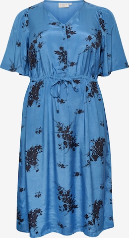 Robe 'Ganja' KAFFE CURVE en bleu : devant