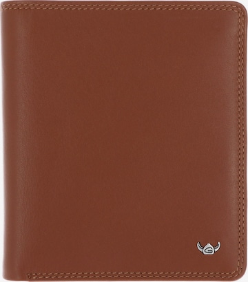 Porte-monnaies 'Polo' GOLDEN HEAD en marron : devant