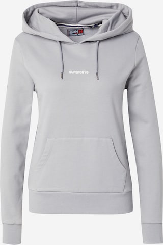 Bluză de molton de la Superdry pe gri: față