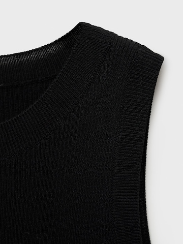 MANGO Knitted Top 'KARL' in Black