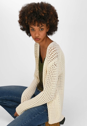 WALL London Knit Cardigan in White: front