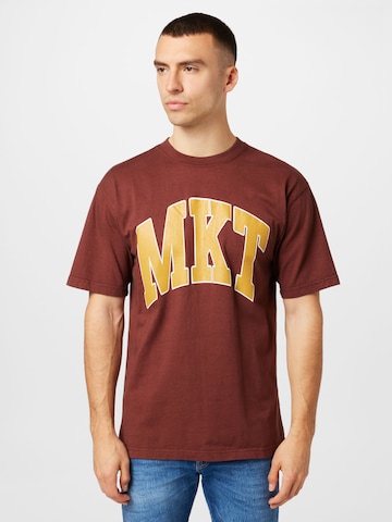 T-Shirt MARKET en marron : devant