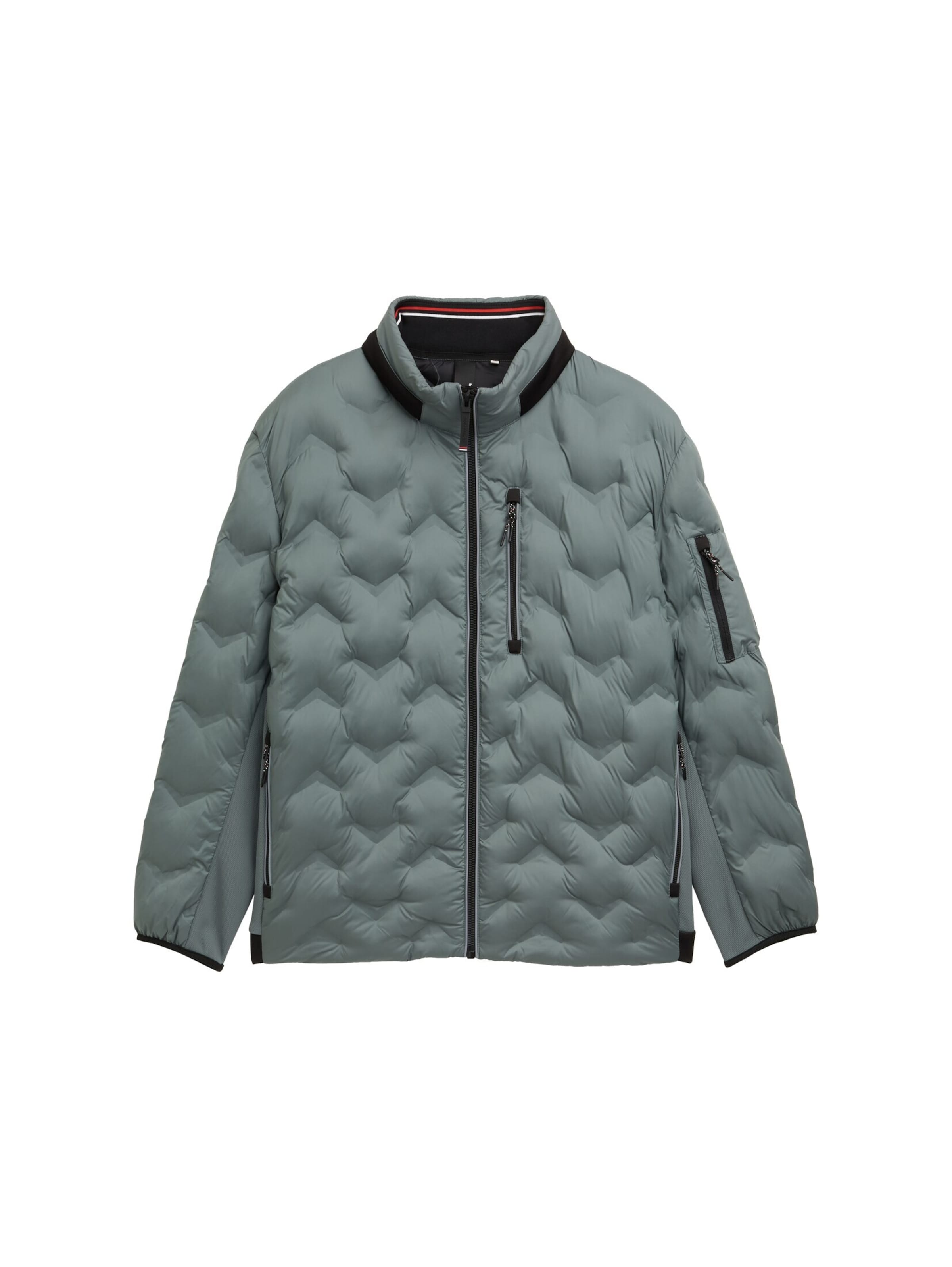 TOM TAILOR Men + Winterjacke in Grün: Vorderseite