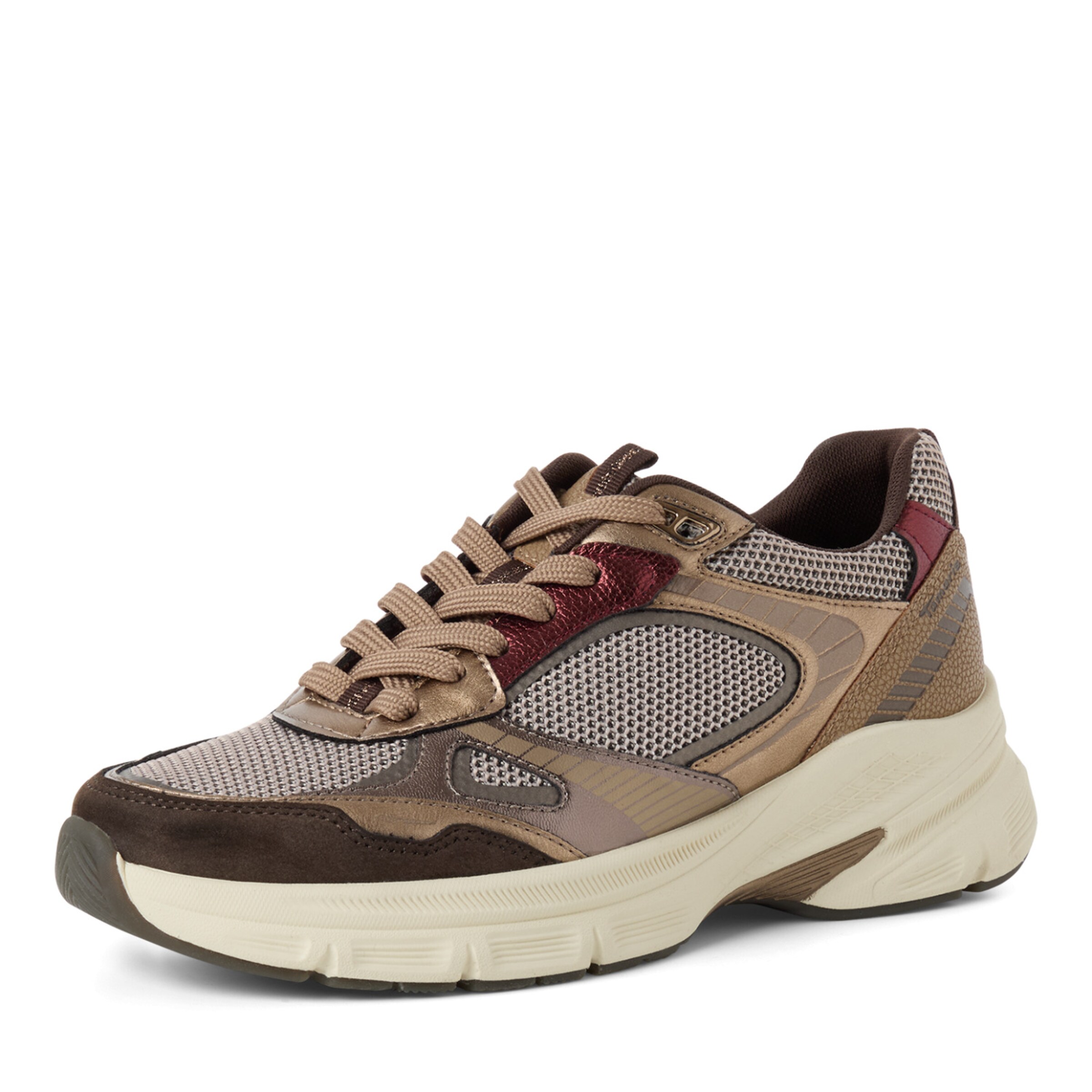 Tamaris Trainers in Beige: front
