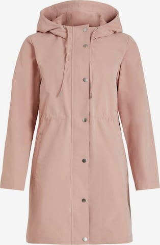 Vila Petite Between-seasons parka in Pink: front