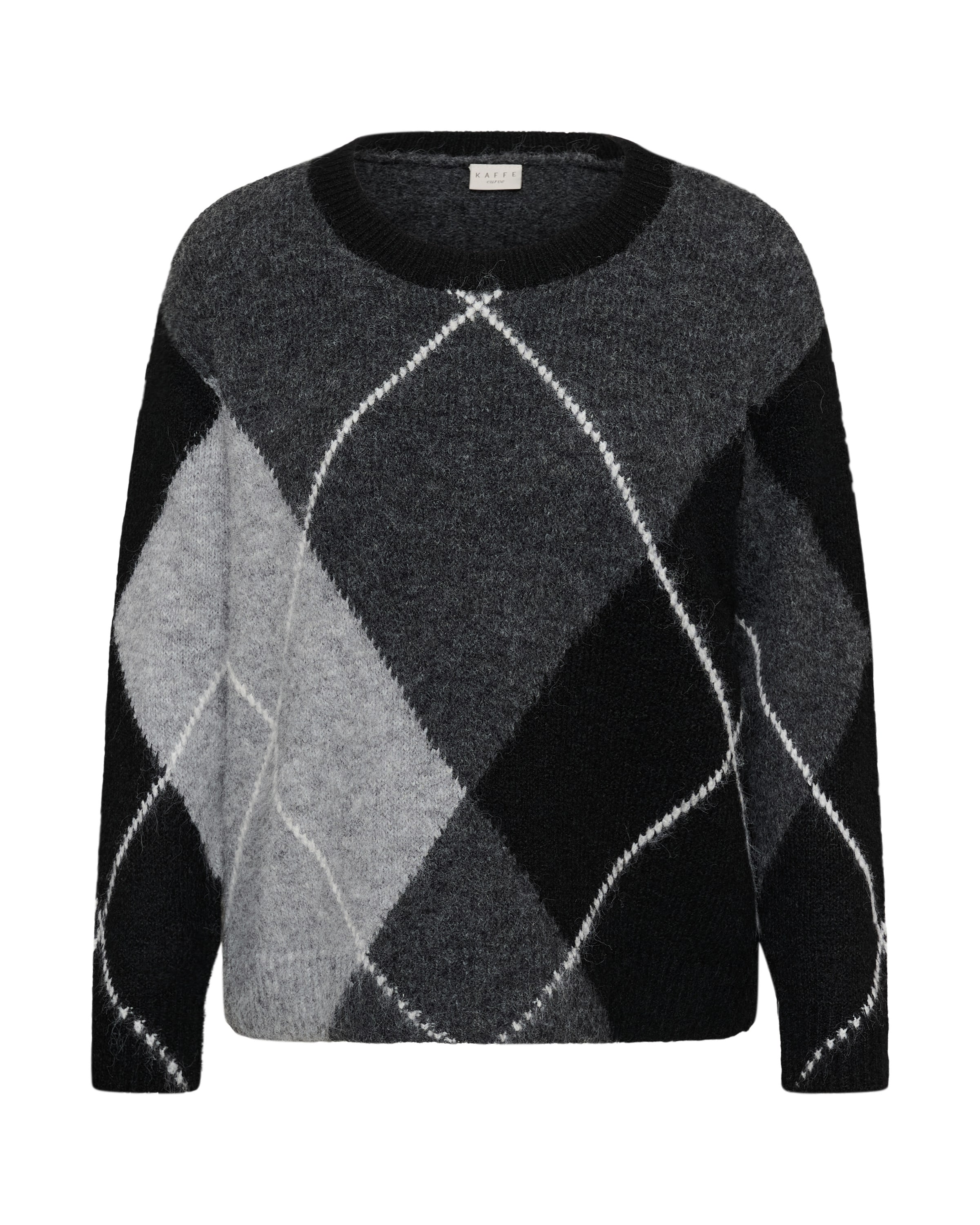 Pull-over 'Kit' KAFFE CURVE en gris : devant
