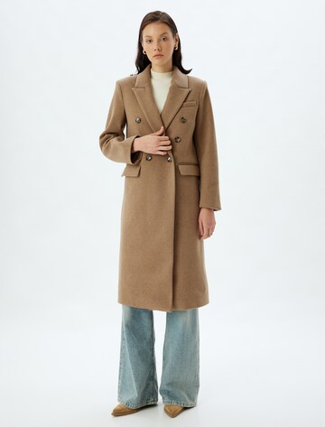 Koton Between-seasons coat in Beige: front