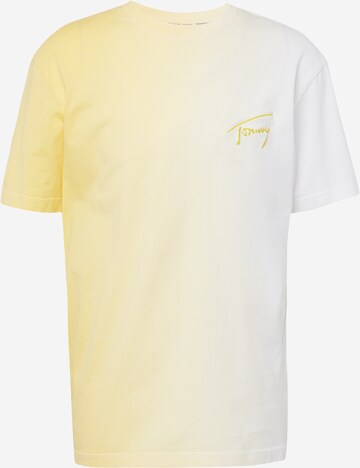Tommy Jeans - Camisa em amarelo: frente