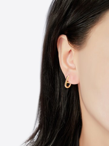 Victoria Hyde - Brincos 'Anita' em ouro: frente