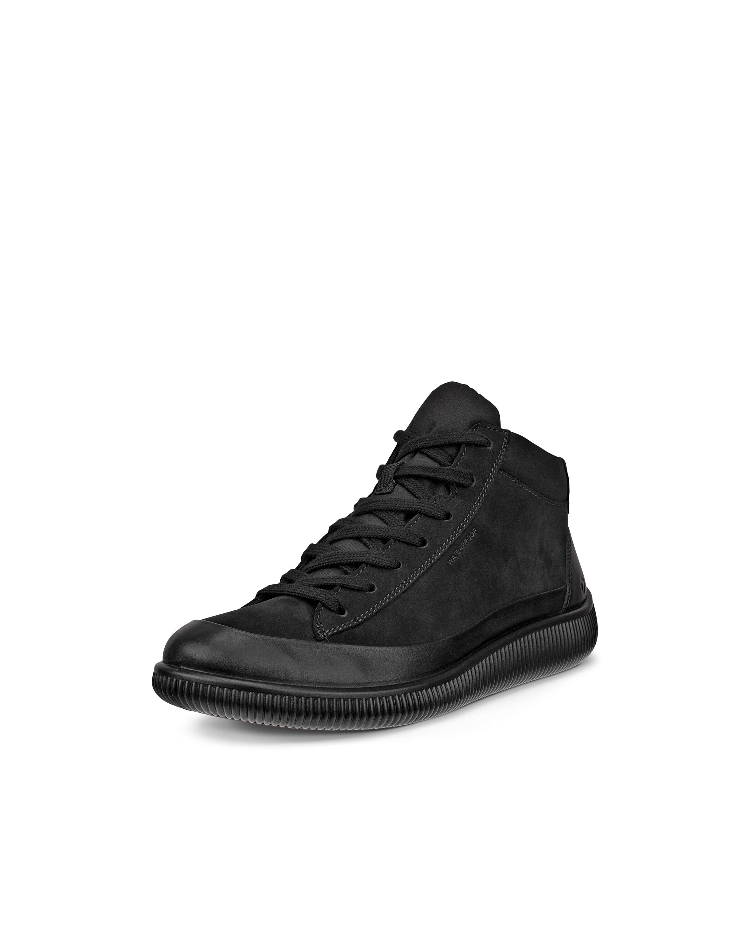 ECCO Lace-Up Ankle Boots in Black: front