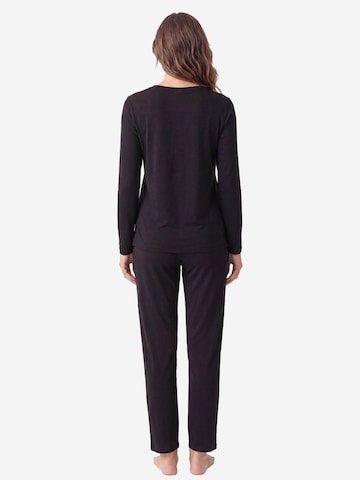 SCHIESSER Pyjama 'Mix & Relax'‌‌‌‌‌‌‌‌‌ in Schwarz