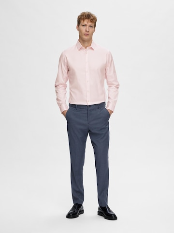 SELECTED HOMME Slim fit Button Up Shirt 'Ethan' in Pink