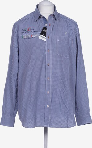 Carlo Colucci Button Up Shirt in XL in Blue: front