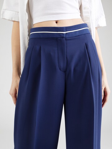 MORE & MORE Wide leg Pantalon 'Fluent' in Blauw