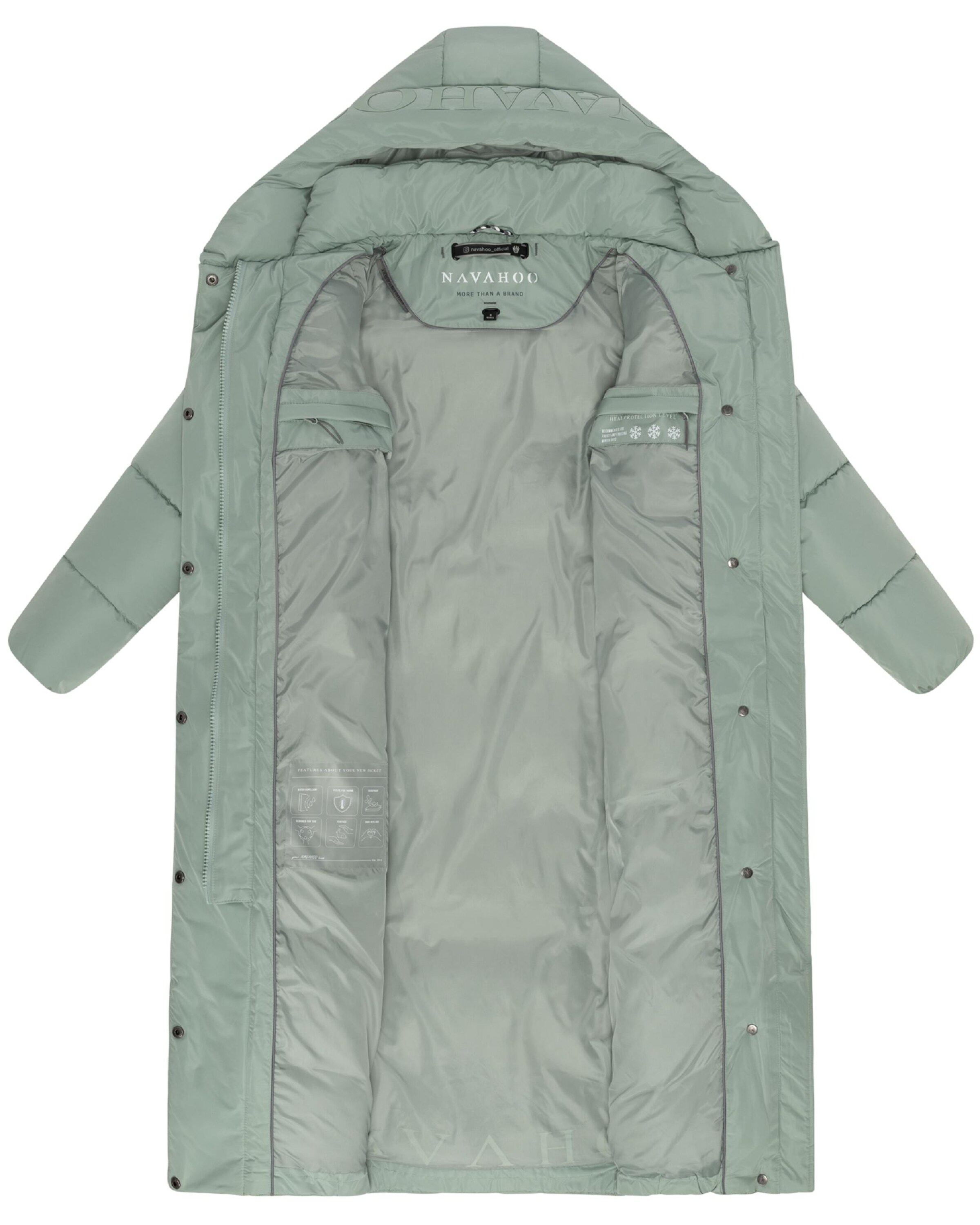 NAVAHOO Télikabátok 'Eisblick 14' - zöld