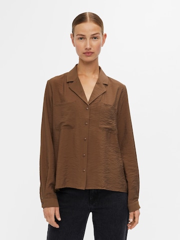 OBJECT Bluzka 'Seline' w kolorze brązowy: przód