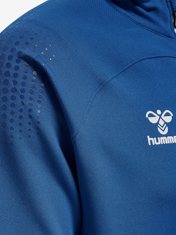 Hummel Athletic Zip-Up Hoodie 'Lead' in Blue