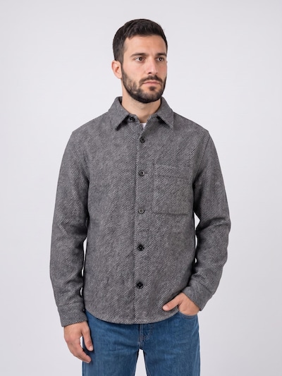 Only & Sons Skjorte 'Micah Twill Overshirt FRML -- Men's Overshirt Shirt Medium Gray Melange Man ONLY &amp; SONS' i S i grå, Produktvisning