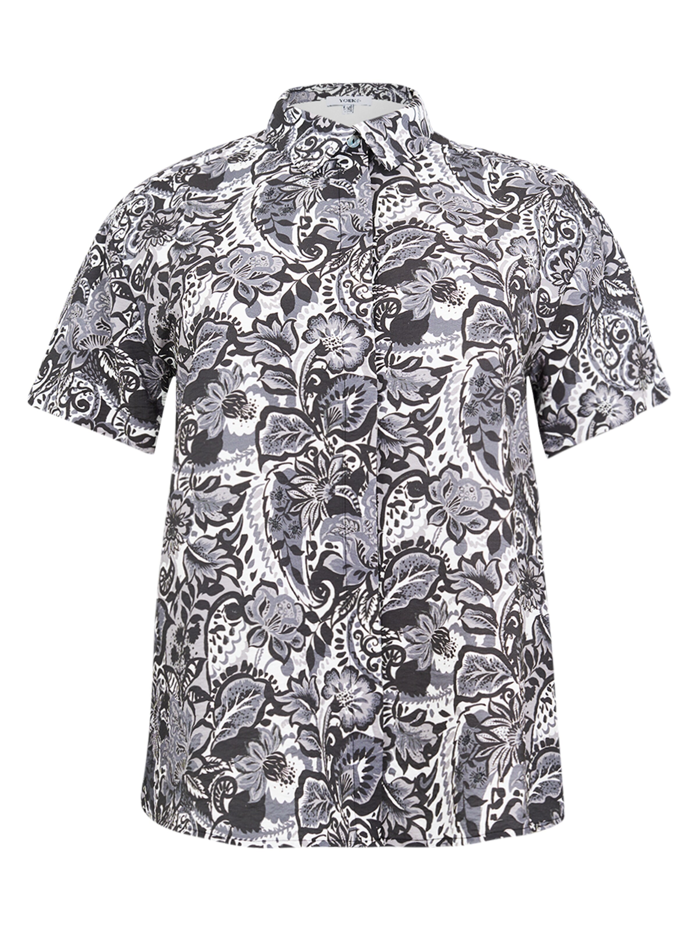 YOEK Blouse in Grey: front