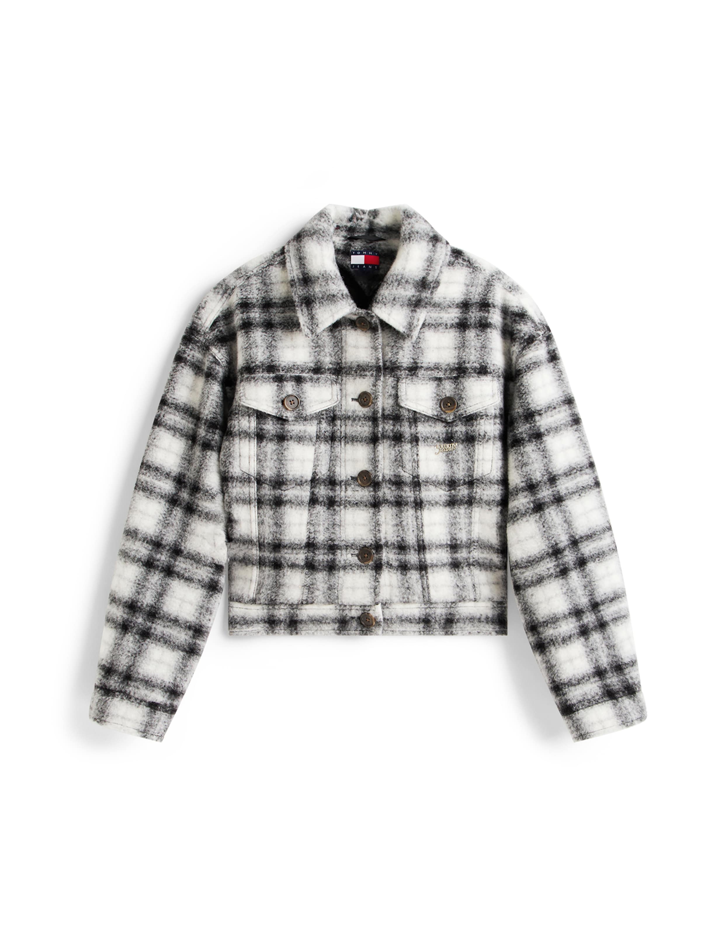 Geacă de primăvară-toamnă de la Tommy Jeans pe negru: față