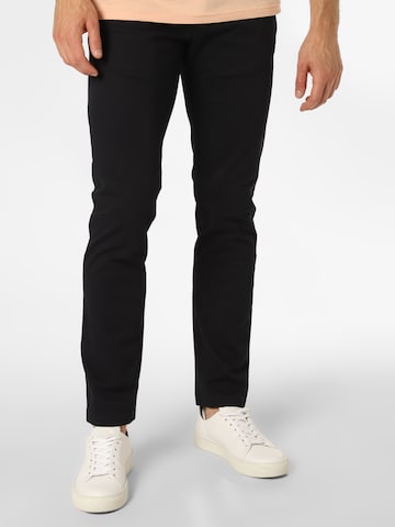 bugatti Slim fit Chino Pants in Blue: front