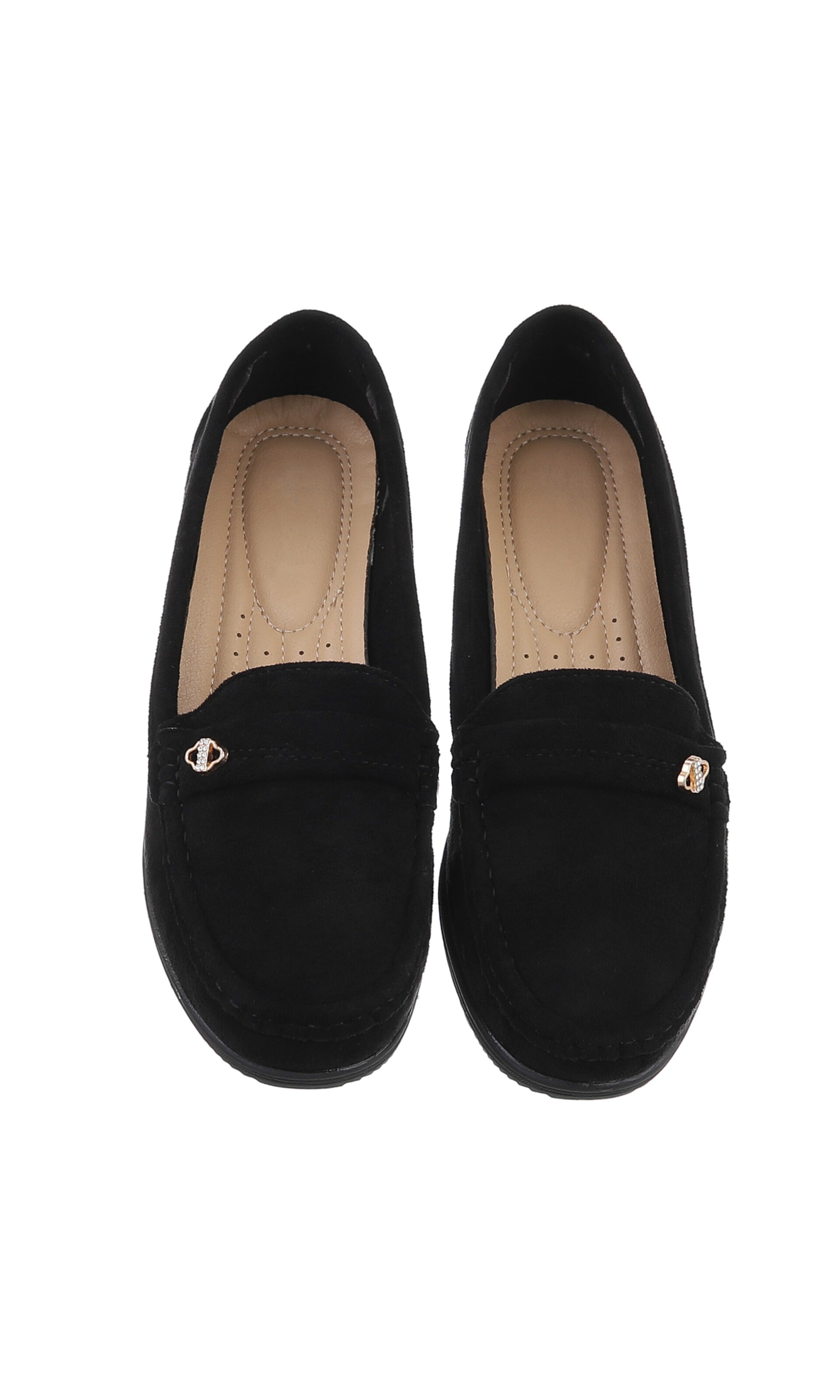 Ital-Design Classic Flats ' Slipper ' in Black