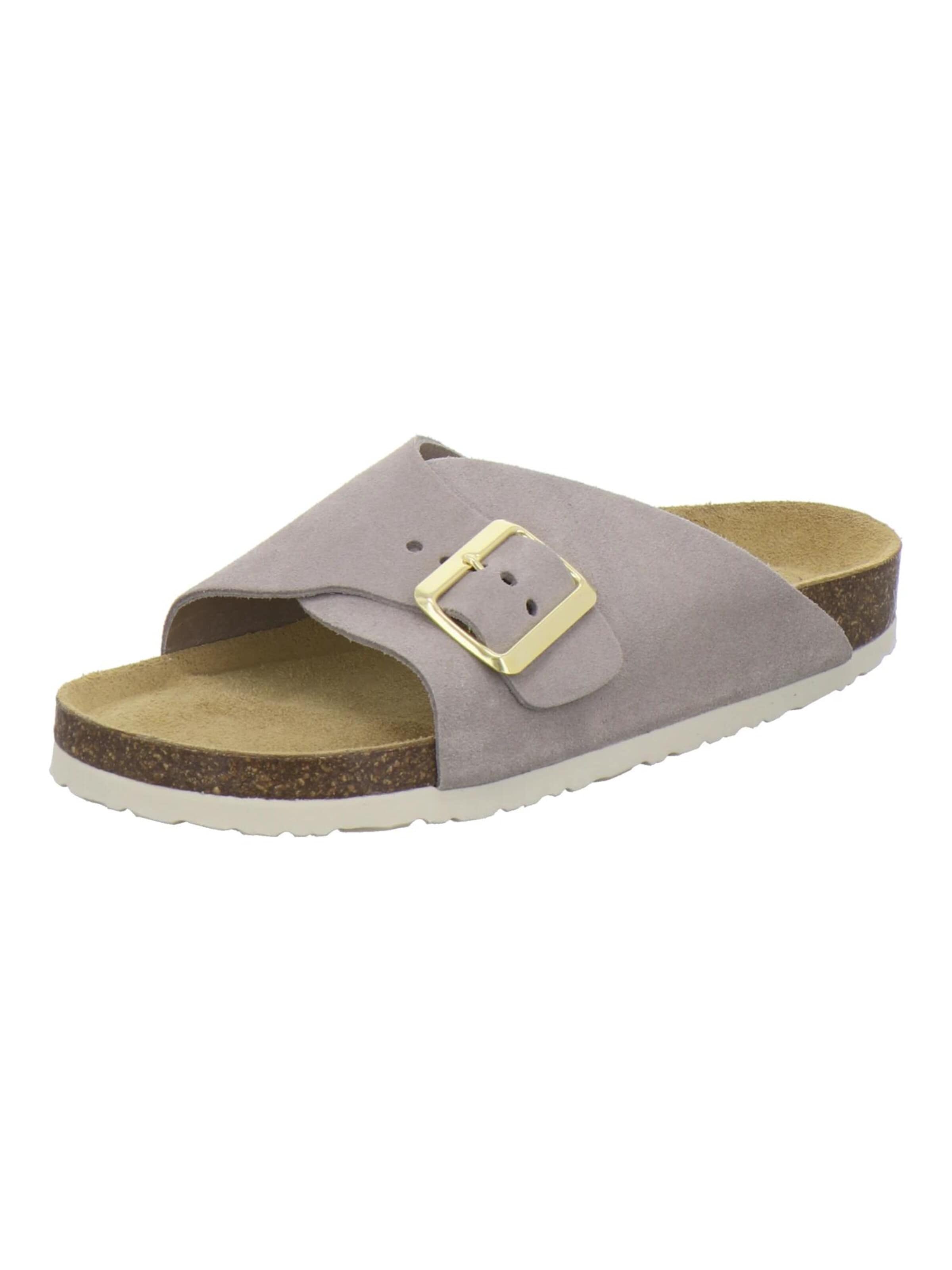 AFS-Schuhe Sandale 'Sandalen Damen quarz Veloursleder'‌‌ in Beige: Vorderseite