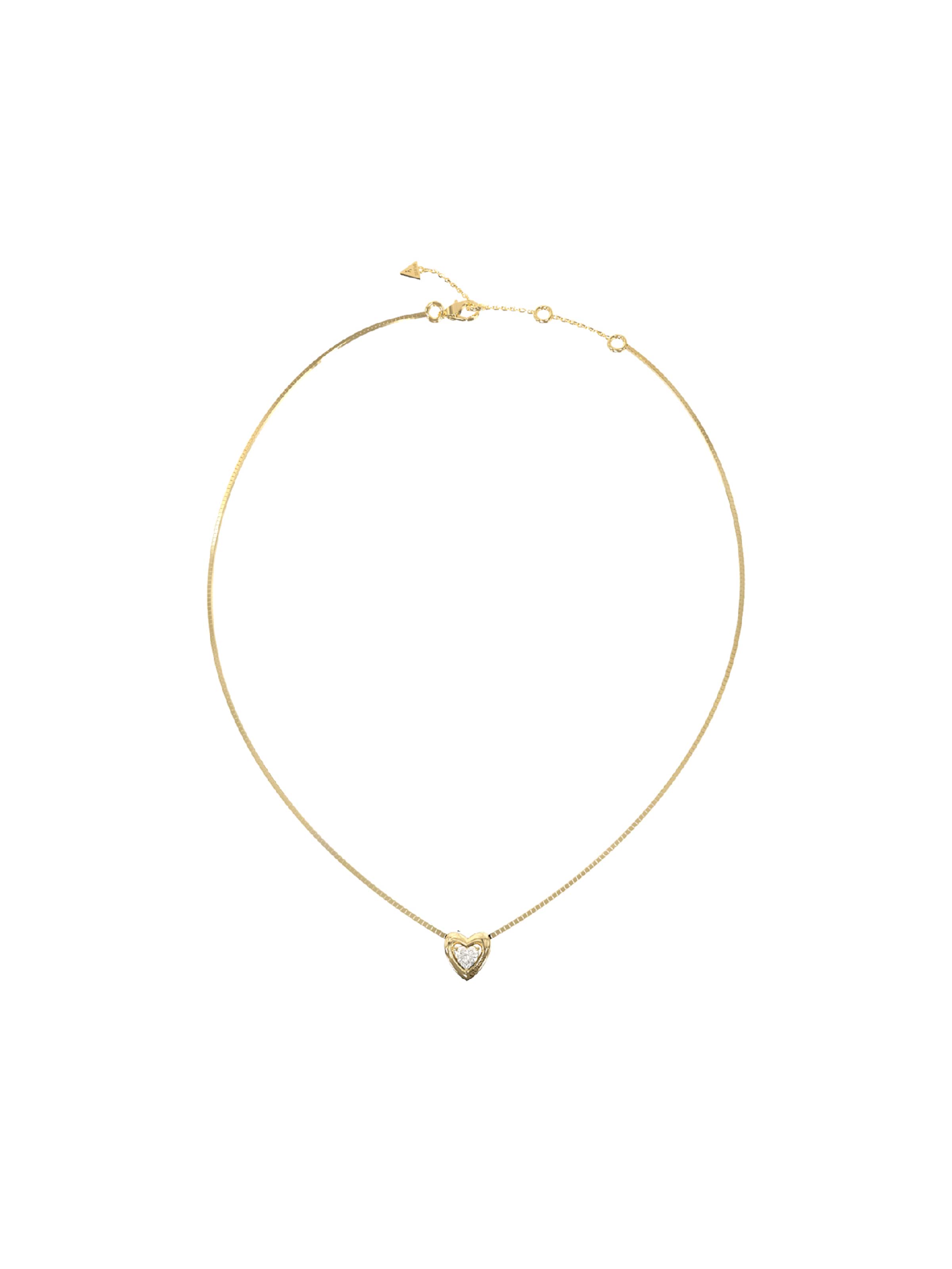 GUESS Αλυσίδα 'CRYSTAL HEART' σε χρυσό: μπροστά