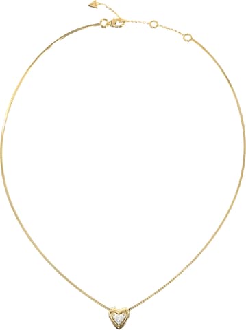 auksinė GUESS Grandinėlė 'CRYSTAL HEART': priekis