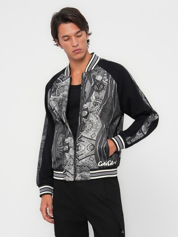 Carlo Colucci Sweatvest 'Espro' in Zwart