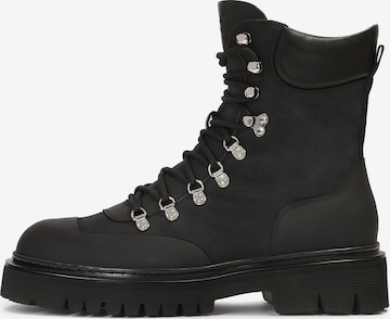 Kazar Studio - Botas con cordones en negro: frente