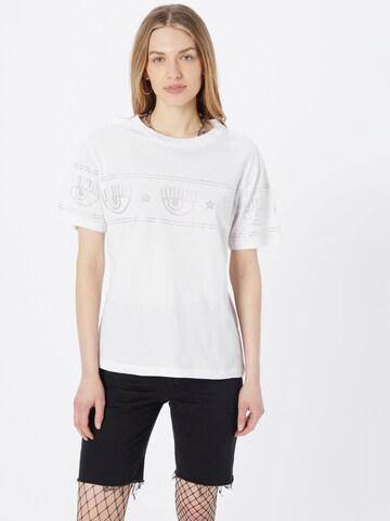 T-shirt Chiara Ferragni en blanc : devant