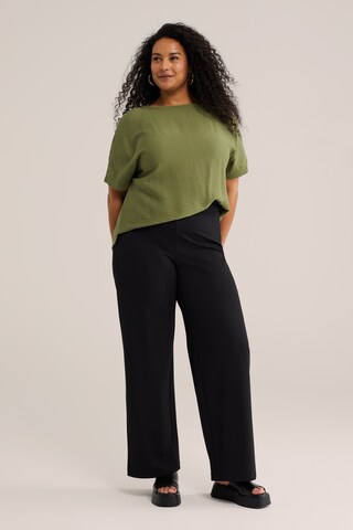 WE Fashion Обычный Штаны в Черный