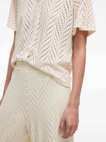 VILA Wide leg Trousers 'VIDelaia' in Beige