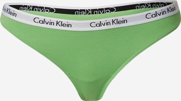 Calvin Klein Underwear Thong 'CAROUSEL' in Green: front