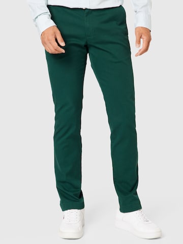 TOMMY HILFIGER Regular Chino trousers 'Bleecker' in Green: front