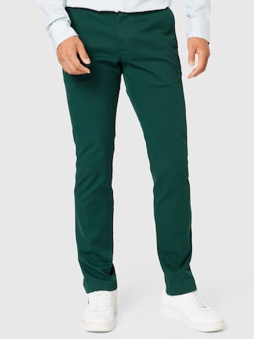 Regular Pantalon chino 'Bleecker' TOMMY HILFIGER en vert : devant