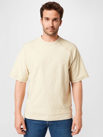 NN07 T-shirt 'Toby' i beige: framsida