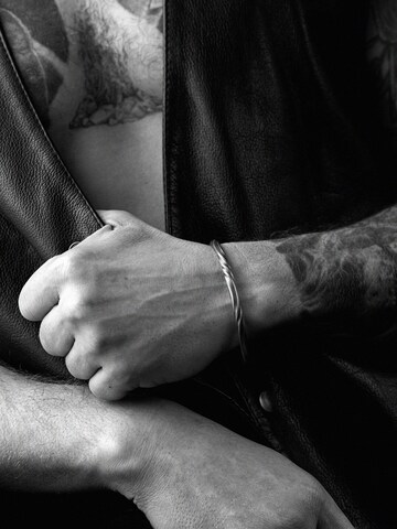 REYTEL Armband 'TIME LOOP' in Zilver