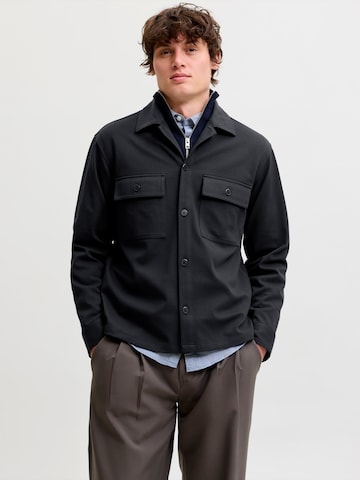 JACK & JONES Zip-Up Hoodie 'JJEWILLIAM' in Blue: front