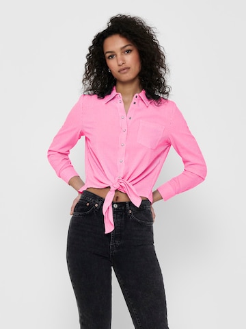 ONLY Blouse 'LECEY' in Roze: voorkant