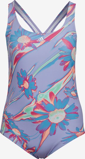 ADIDAS SPORTSWEAR Maillot de bain sport 'Positivisea 3-Stripes Graphic ' en violet clair / mélange de couleurs, Vue avec produit