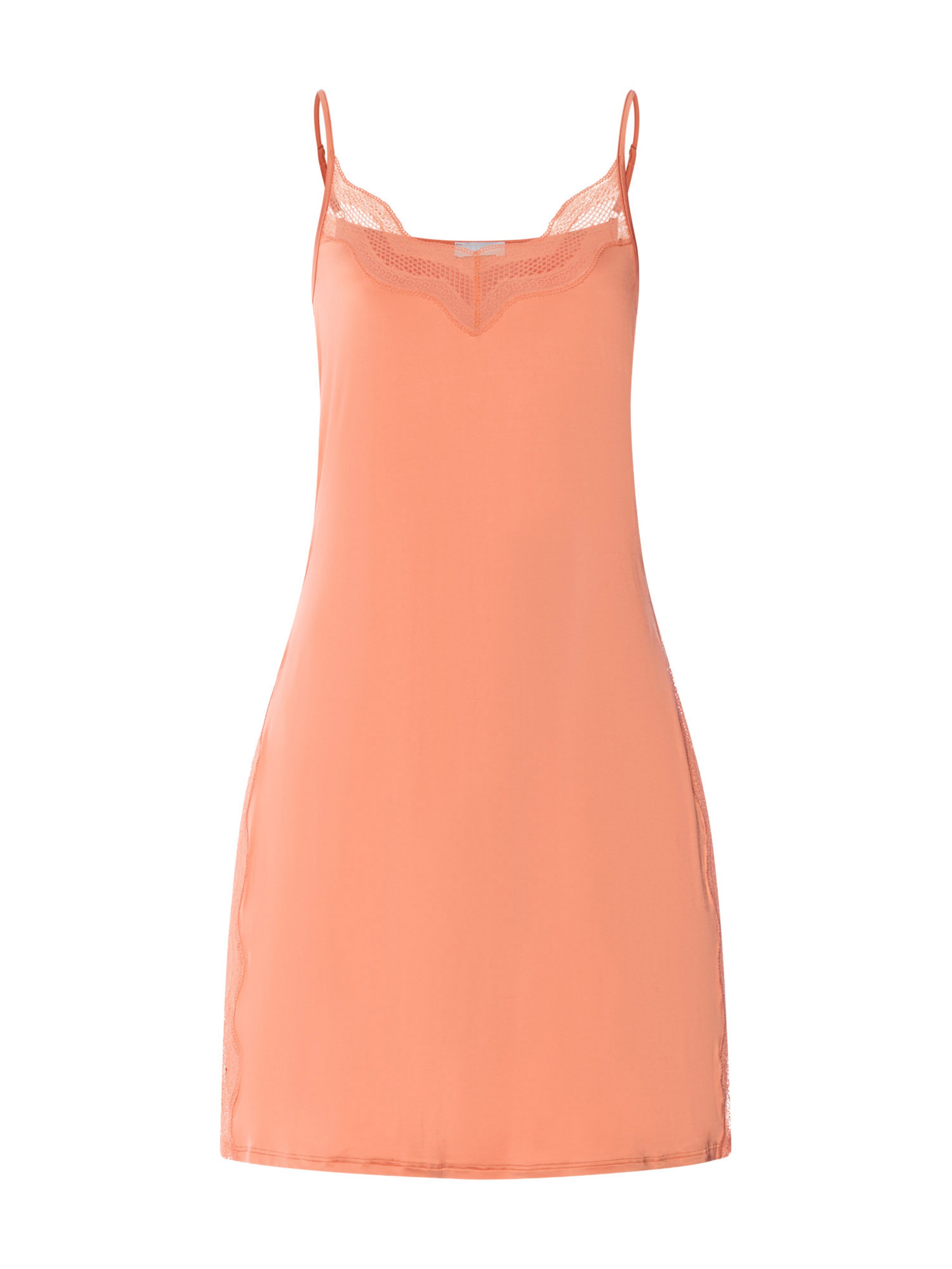 Hanro Negligé ' Ciri ' in Oranje: voorkant