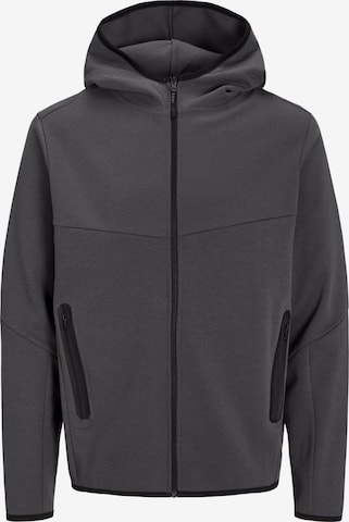 JACK & JONES Sweatjakke 'JCOFusion' i grå: forside