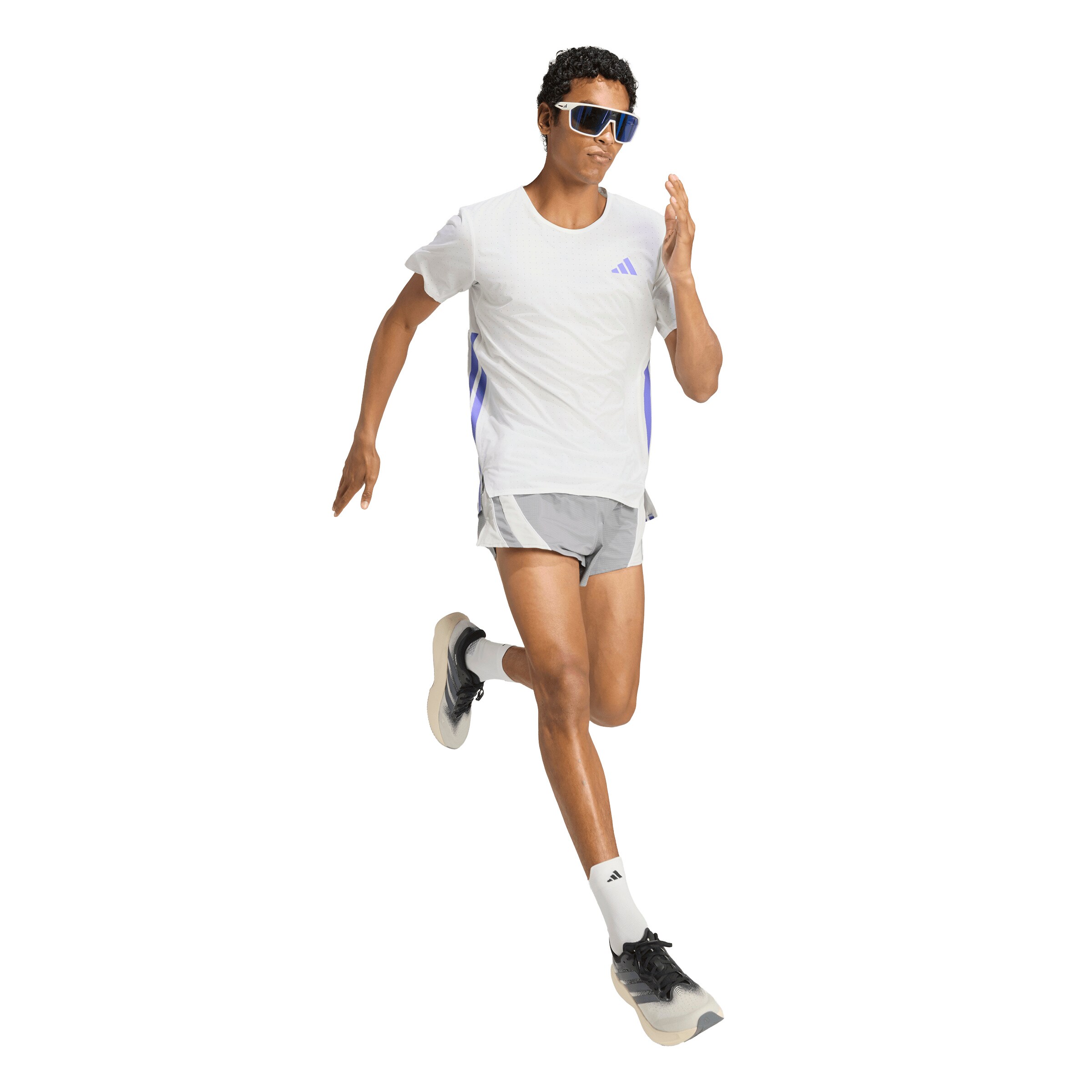 ADIDAS PERFORMANCE Funkčné tričko 'ADIZERO' - Biela