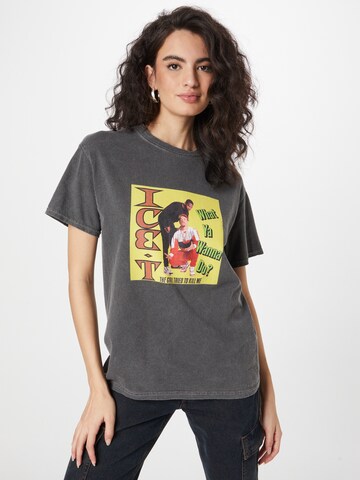 T-shirt Daisy Street en gris : devant